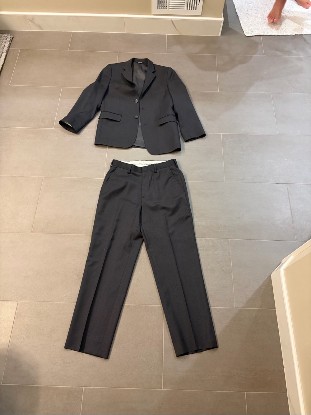 Ike Behar Charcoal Gray Two-Piece Suit